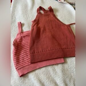 Summer knit tank tops